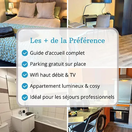 Appartement Ma Preference - Cozy - Parking Gratuit - Proche Commerces & Transports *